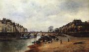 Stanislas lepine Quais of the Seine oil on canvas